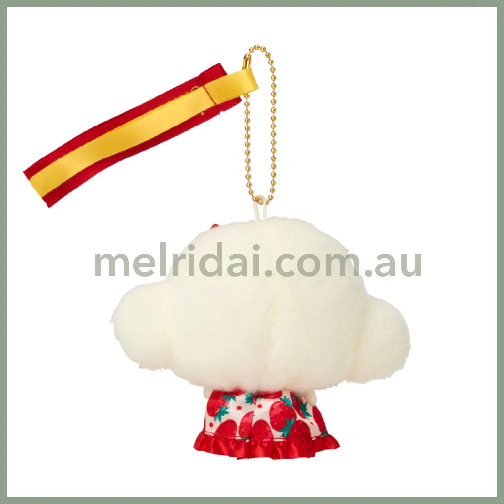 【Limit 1】SANRIO | Cogimyun Mascot Holder Plush Keychain W11×D7×H15.5cm (Strawberry News 50th Anniversary)