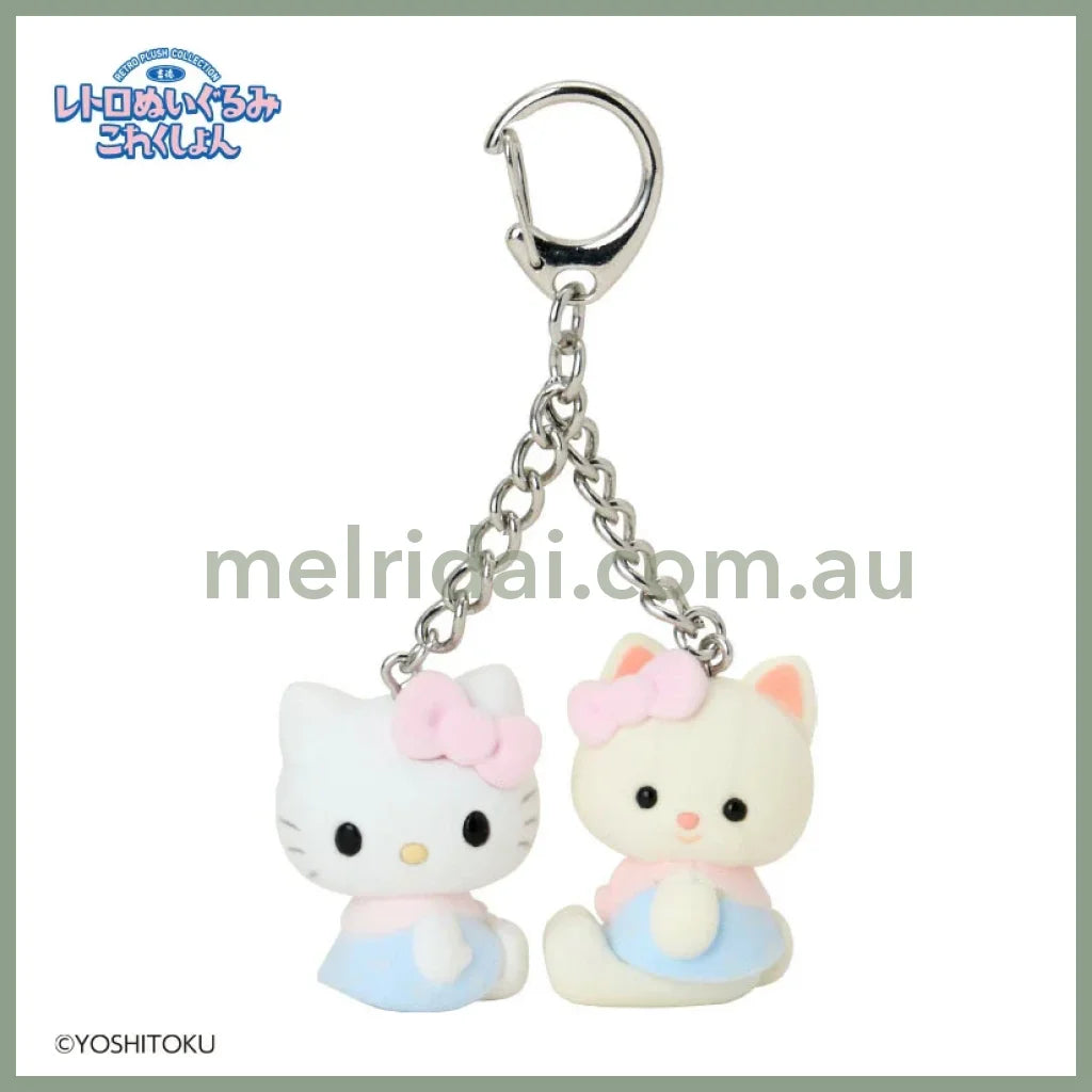 【Limit 1】SANRIO x Yoshitoku | Retro Plush Collection Keychain 3 x 3.5 x 2cm Each (Hello Kitty)