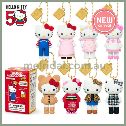 【Limit 3 / customer】SANRIO | Hello Kitty Style up Long Leg Secret Mascot Keychain A Ver. 5.5×4.2×9.1cm (50th