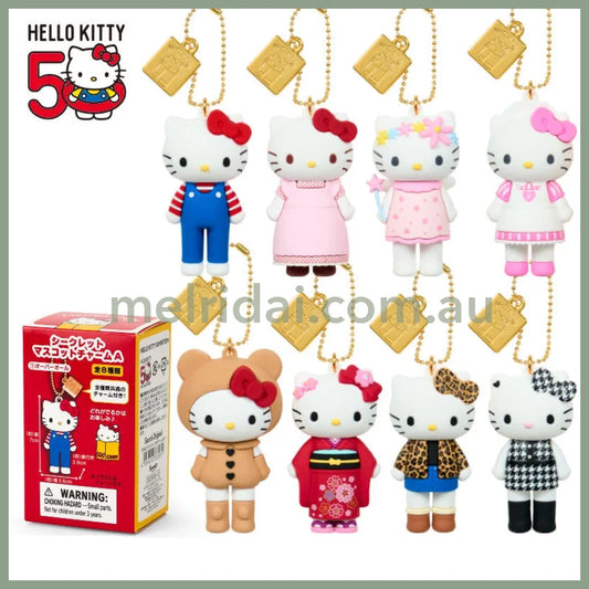 【Limit 3 / customer】SANRIO | Hello Kitty Style up Long Leg Secret Mascot Keychain A Ver. 5.5×4.2×9.1cm (50th