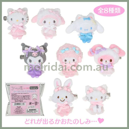 【Limit 3/customer】SANRIO | Secret Hair Clip Blind Box 9.4 x 9.1 x 2.3cm (White Cat Ballerina)