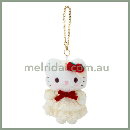【Limite 1/Customer】Sanrio | Hello Kitty Plush Mascot Keychain Bag Charm W11×D6×H14.5Cm (Shortcake)