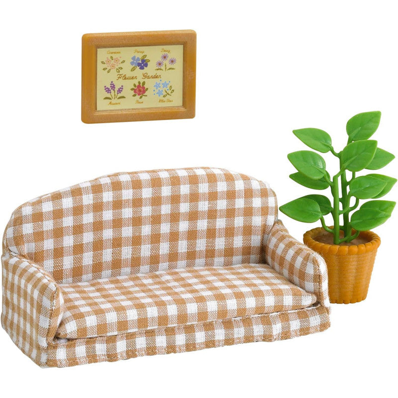 【JP】Sylvanian Families | Furniture Living Room Sofa Set W78 x H115 x D48 mm