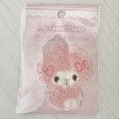 SANRIO | My Sweet Piano MofuMofu Embroidery Sticker 60x55x2mm (Pink)
