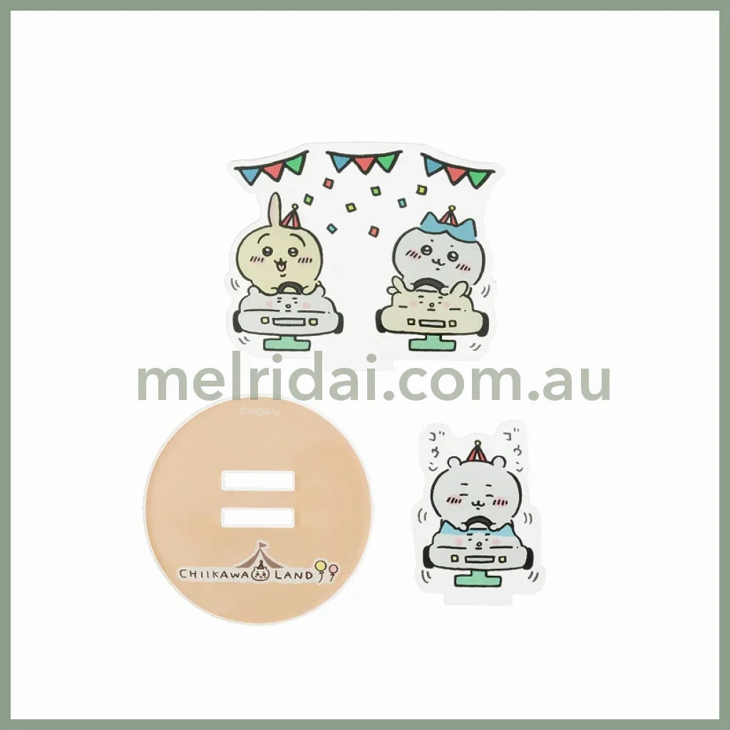 【Made In Japan】Chiikawa | Acrylic Stand H52×W60×D50Mm 吉伊卡哇 亚克力摆件/桌面摆件（游乐园系列）