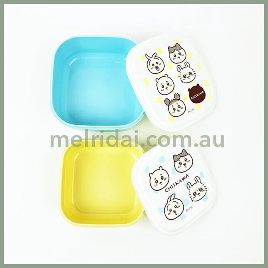 【Made in Japan】CHIIKAWA | Seal Container 2P Set 15.0 x 15.0 x 6.0cm