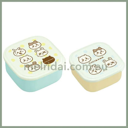 【Made in Japan】CHIIKAWA | Seal Container 2P Set 15.0 x 15.0 x 6.0cm