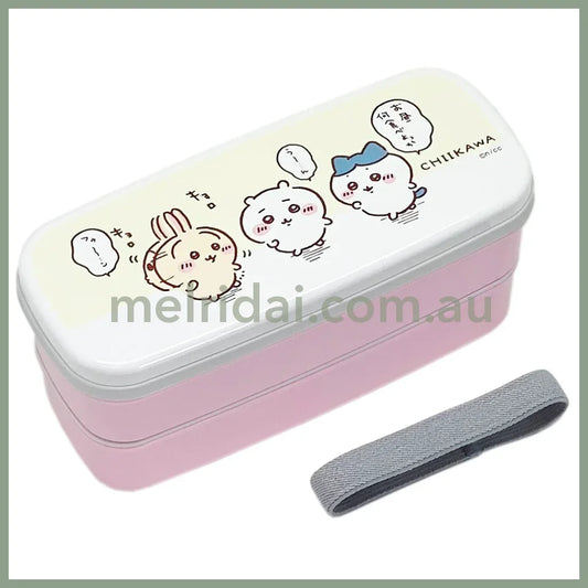 Chiikawa Lunch Box 2 Tier Bento Pink H84×W177×D76Mm