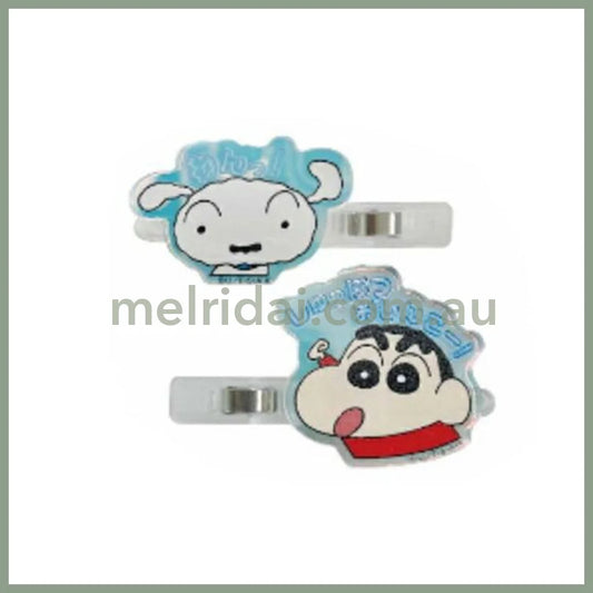 【Made in Japan】Crayon Shin-chan | Aurora Acrylic Hair Clip Set Crayon Shin-chan & Shiro