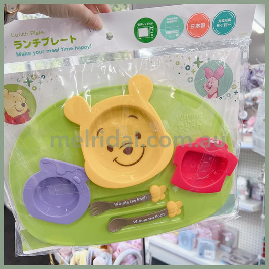 Made In Japandisney Babywinnie The Pooh Icon Baby Kids Tableware Dishes Plate Set 5