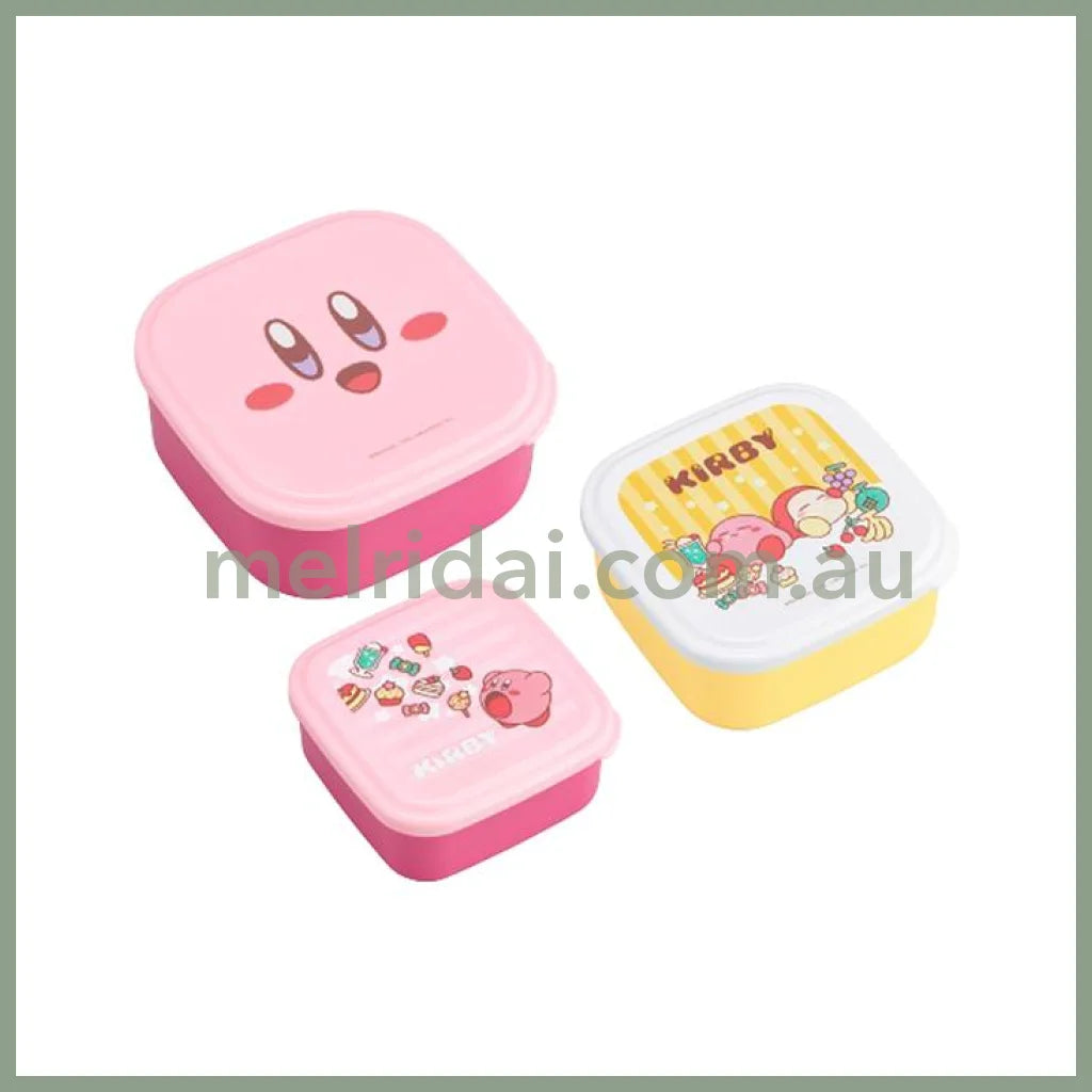 【Made in Japan】Kirby | Nesting Food Storage Container 3pcs Set