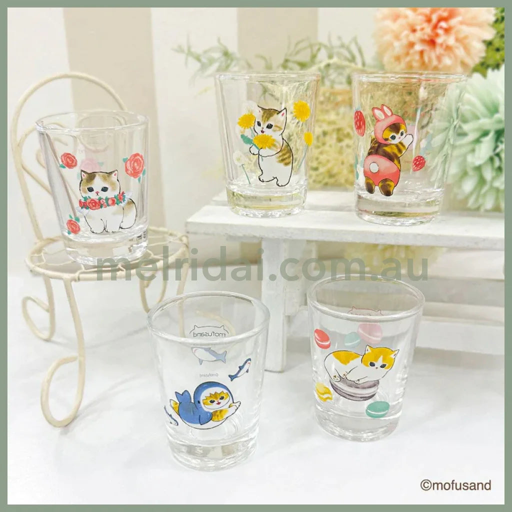 【Made In Japan】Mofusand | Mini Glass 50 X H65Mm 猫福 迷你玻璃杯/小酒杯/烧酒杯/清酒杯