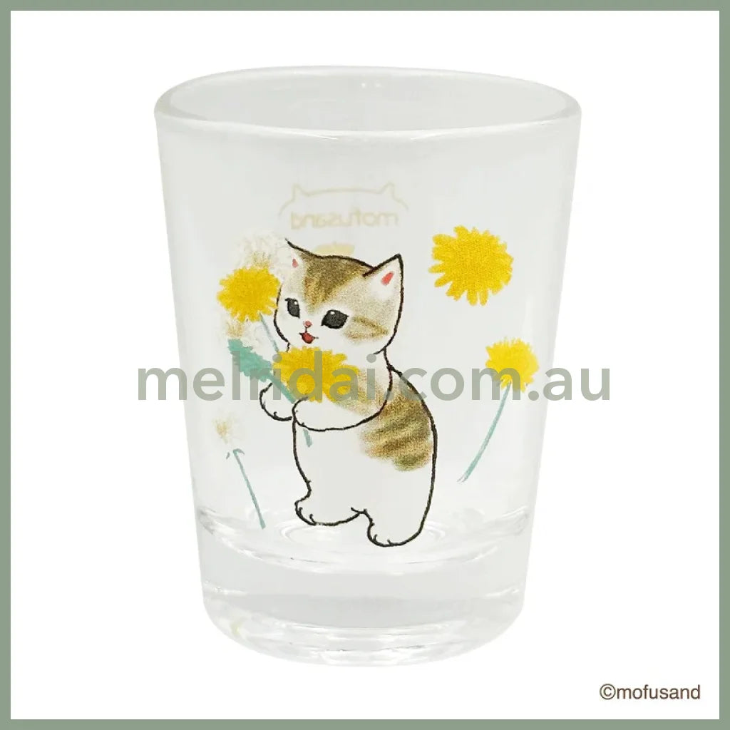 【Made In Japan】Mofusand | Mini Glass 50 X H65Mm 猫福 迷你玻璃杯/小酒杯/烧酒杯/清酒杯 Dandelion 蒲公英