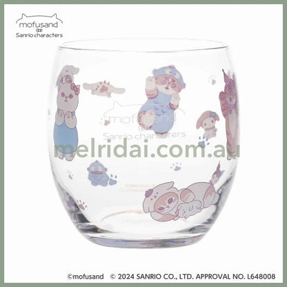 【Made In Japan】Mofusand X Sanrio | Glass 73×H83Mm 猫福 三丽鸥合作款 玻璃杯/牛奶杯/不倒翁杯/摇摇杯