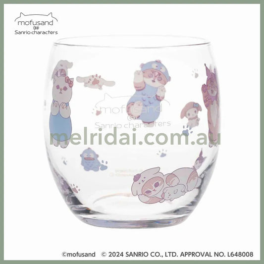 【Made In Japan】Mofusand X Sanrio | Glass 73×H83Mm 猫福 三丽鸥合作款 玻璃杯/牛奶杯/不倒翁杯/摇摇杯