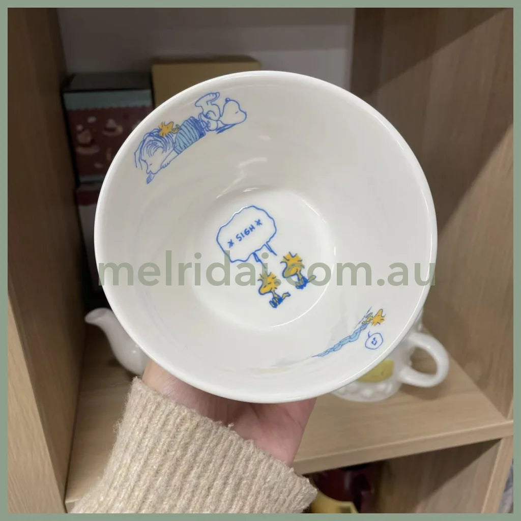【Made in Japan】PEANUTS | SNOOPY and LINUS Bowl W12.2×H6.6cm