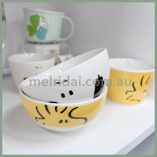 Made In Japanpeanutssnoopy Ceramics Rice Owl /