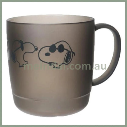 Snoopy Clear Cup Mug gray