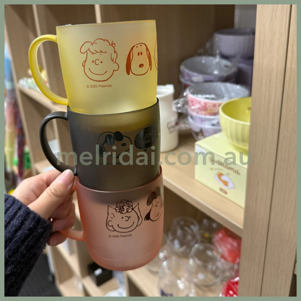 【Made in Japan】PEANUTS | Snoopy Clear Cup Mug 300ml (Pink)