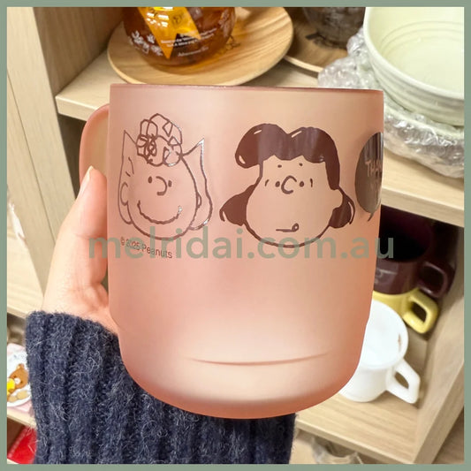 【Made in Japan】PEANUTS | Snoopy Clear Cup Mug 300ml (Pink)
