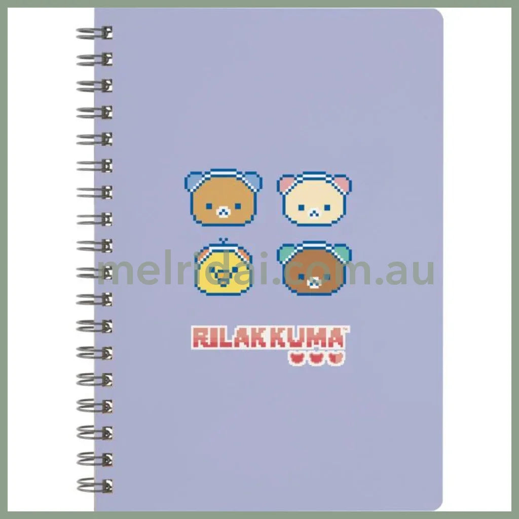 【Made in Japan】SAN-X | B6 Spiral Notebook 148×105mm (Rilakkuma Gaming)