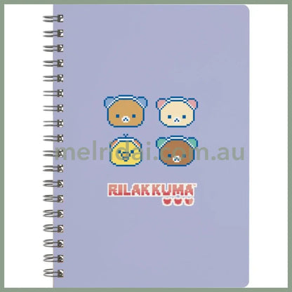 【Made in Japan】SAN-X | B6 Spiral Notebook 148×105mm (Rilakkuma Gaming)