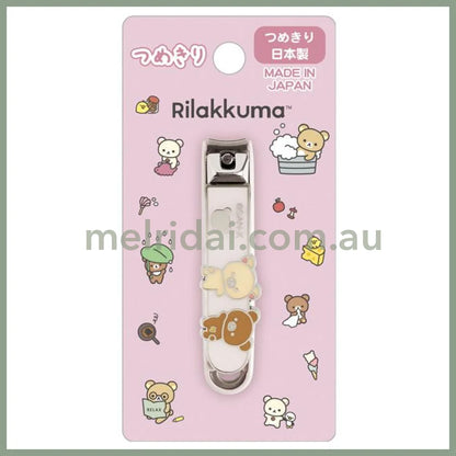【Made in Japan】SAN-X | Rilakkuma Pink Nail Clipper 65×15×15mm (BASIC RILAKKUMA)