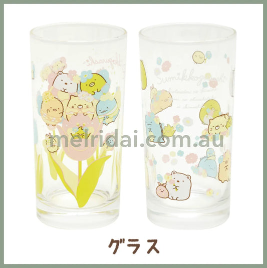 Made In Japansan-Xsumikko Gurashi Zassou And Yoseis Flower Garden Glass 340Ml