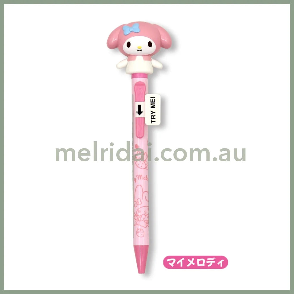 【Made In Japan】Sanrio | Action Mascot Ballpoint Pen My Melody 0.7Mm Black