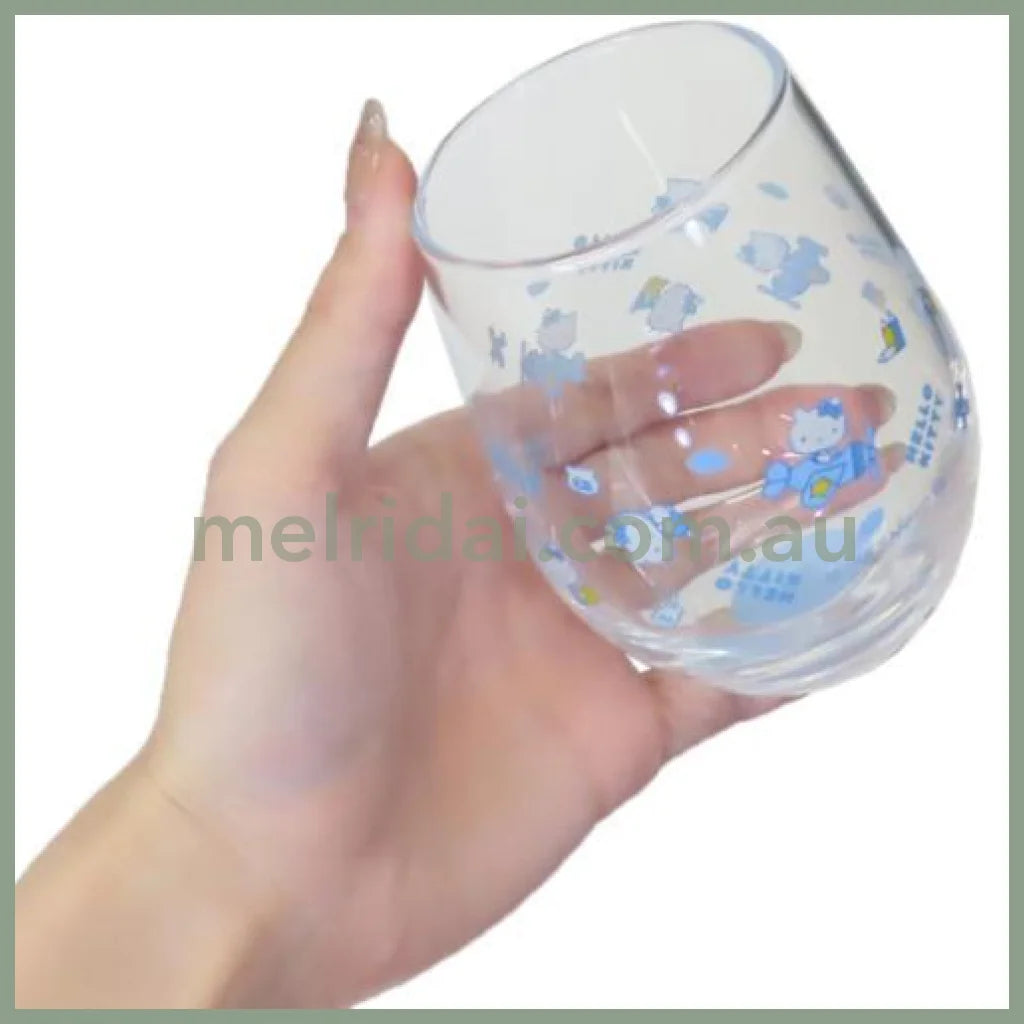 【Made In Japan】Sanrio | Hello Kitty Glass Cup/Tumbler Round Φ75×H100Mm
