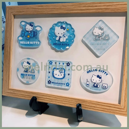 【Made In Japan】Sanrio | Hello Kitty Secret Acrylic Sticker (Sky Blue)
