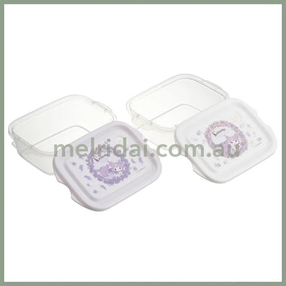 【Made In Japan】Sanrio | Kuromi Containers Set 17.8×11.9×5.5Cm