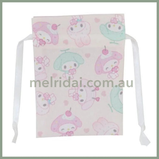 【Made in Japan】SANRIO | Mini Drawstring Bag Pouch 90x120mm (My Melody 50th Anniversary)