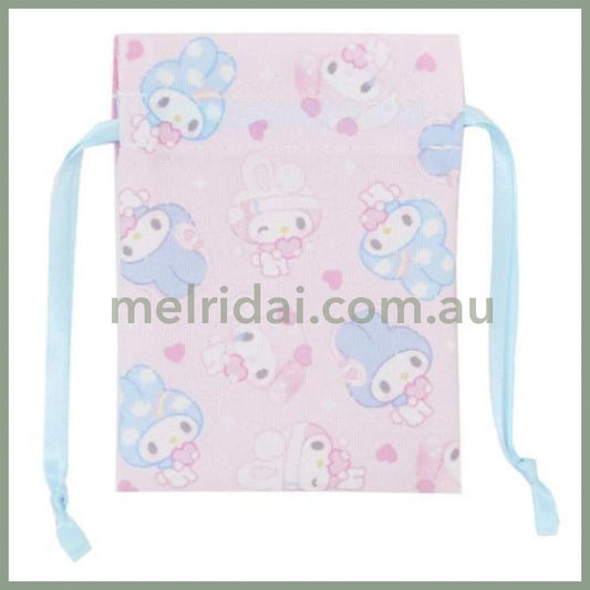 【Made in Japan】SANRIO | Mini Drawstring Bag Pouch 90x120mm (My Melody 50th Anniversary)