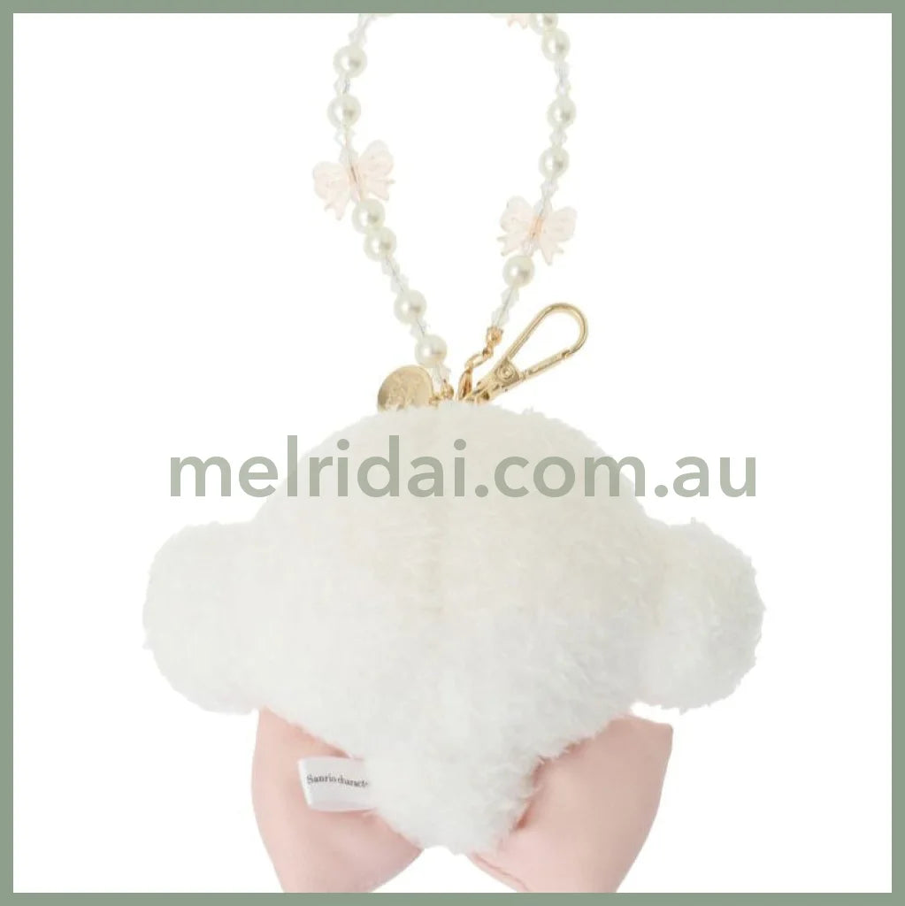 Maison de FLEUR × Sanrio characters | Cogimyun Mascot Holder Bag Charm Keychain with Pearl Chain 10 x 12cm (Limited