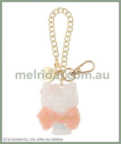Maison de FLEUR × Sanrio characters | My Melody Mascot Holder Bag Charm Keychain with Pearl Chain 10 x 12cm (Limited