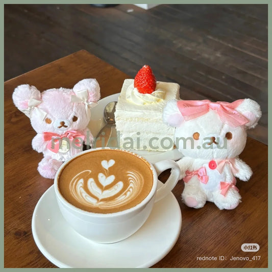 Maison de Fleur x Rilakkuma | Korilakkuma Special Collabo Bag Cham Mascot Holder Plush Keychain