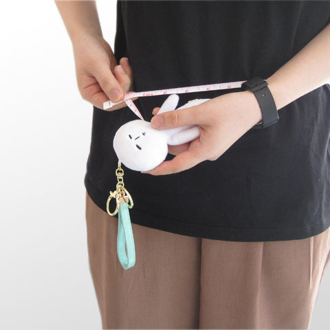 Yukio | Mascot Holder Plush Keychain 7cｍ x 15cｍ Soft Ruler Tape Measure 150cm (Cat)