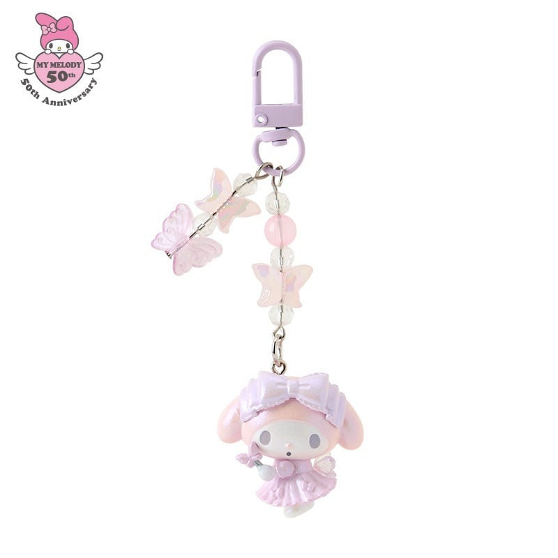 SANRIO | Fairy Keychain Phone Charm My Melody Butterfly Ver. W3.5 x H11 x D2 cm (My Melody 50th Anniversary)