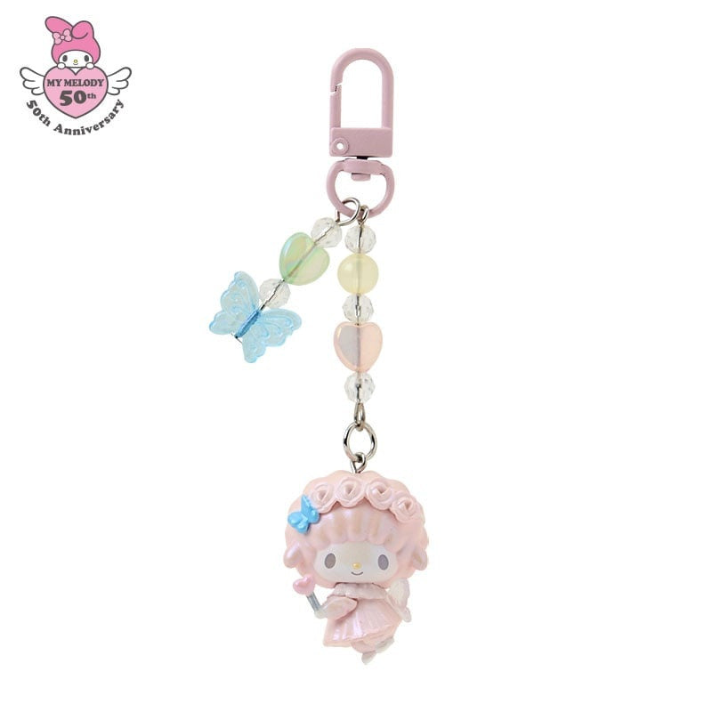 SANRIO | Fairy Keychain Phone Charm My Sweet Piano Rainbow Ver. W3.5 x H11 x D2 cm (My Melody 50th Anniversary)