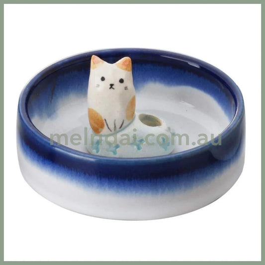 Matsumoto | Cat Incense Holder / Mini Vase 日本 美浓烧 手作陶制香立/迷你花瓶