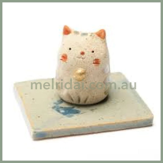 Matsumoto | Cat Incense Holder 日本 美浓烧 手作陶制香立