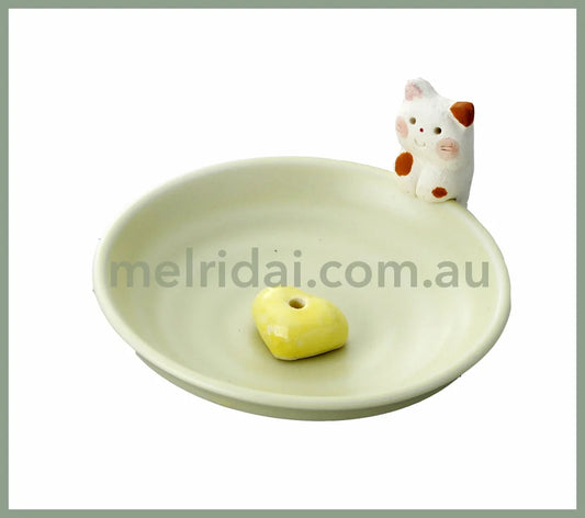 Matsumoto | Cat Incense Holder 日本 美浓烧 手作陶制香立