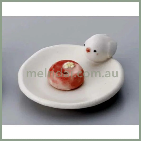 Matsumoto | White Buntori Incense Holder 日本 美浓烧 手作陶制香立