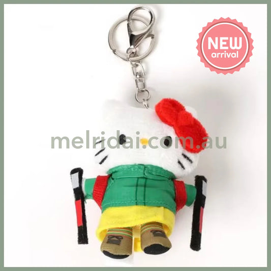 Me% x Hello Kitty | Mini Mascot Holder Plush Keychain 13cm 4th Ver. (Mountain Climbing)