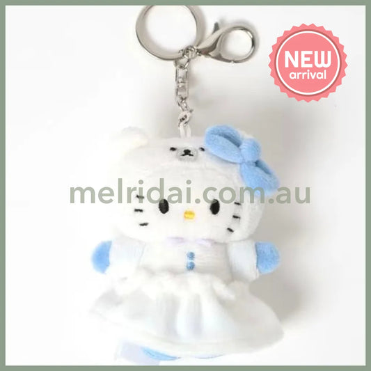 Me% x Hello Kitty | Mini Mascot Holder Plush Keychain 13cm 4th Ver. (Polar bear)