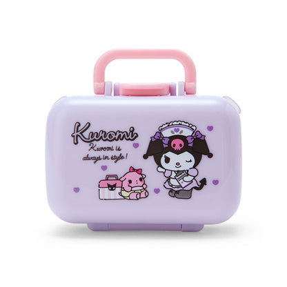 SANRIO | Foldable Compact Medicine Case 7.5×3.3×5.8cm (Kuromi)