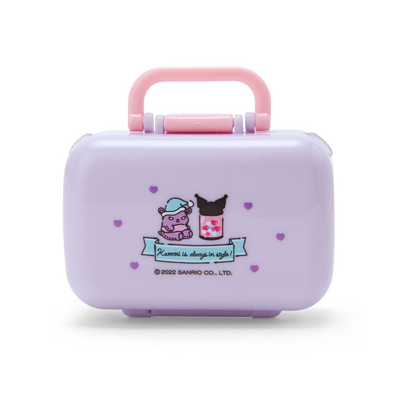 SANRIO | Foldable Compact Medicine Case 7.5×3.3×5.8cm (Kuromi)