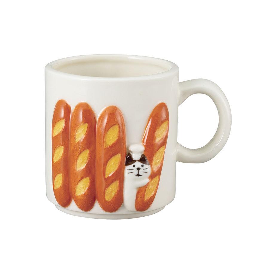 Decole | Concombre Bread Mug Baguette (White)