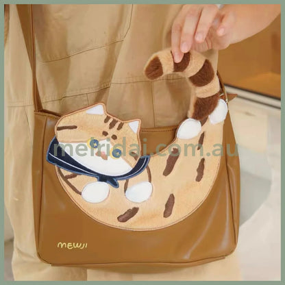 Mewji♡ 2 Way Shoulder Bag Tote (Cat)